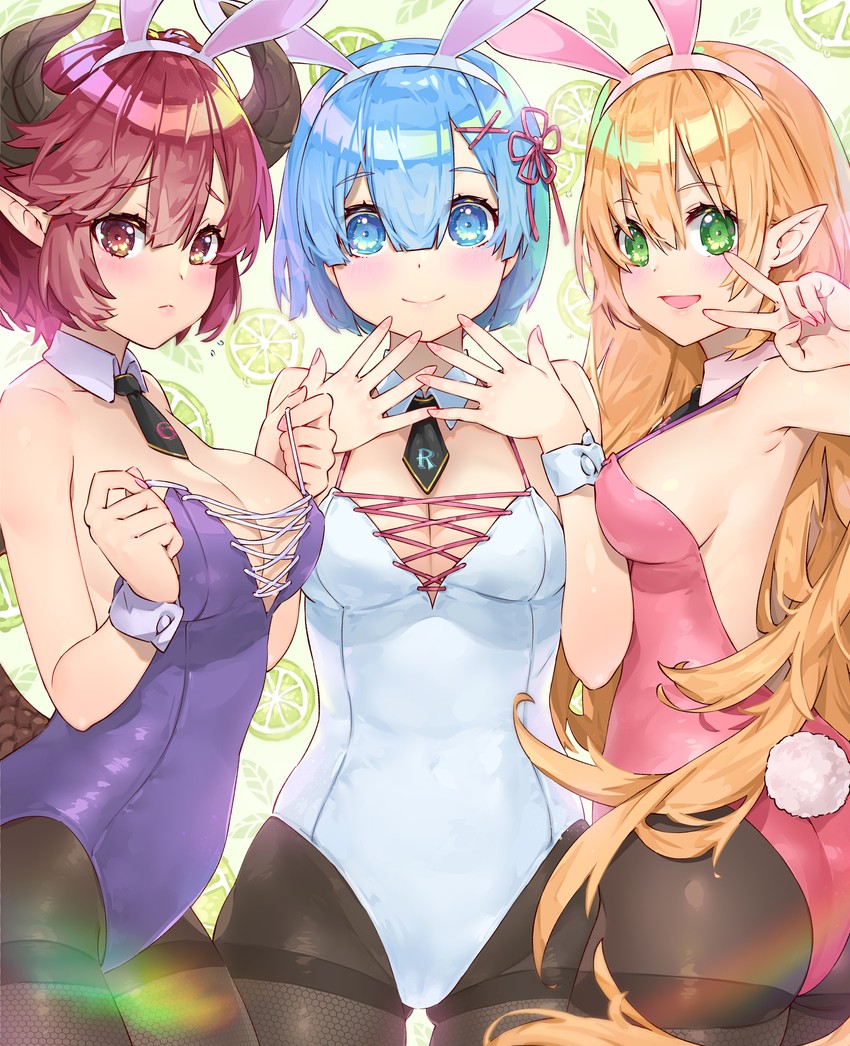 rem, grea, and arisa (princess connect! and 4 more) drawn by waterring