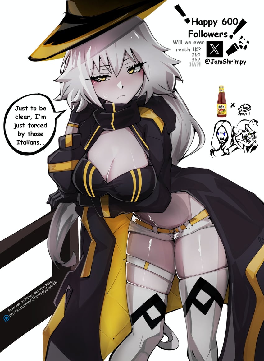 jeanne d'arc alter and aesc (fate and 2 more) drawn by jamshrimpy