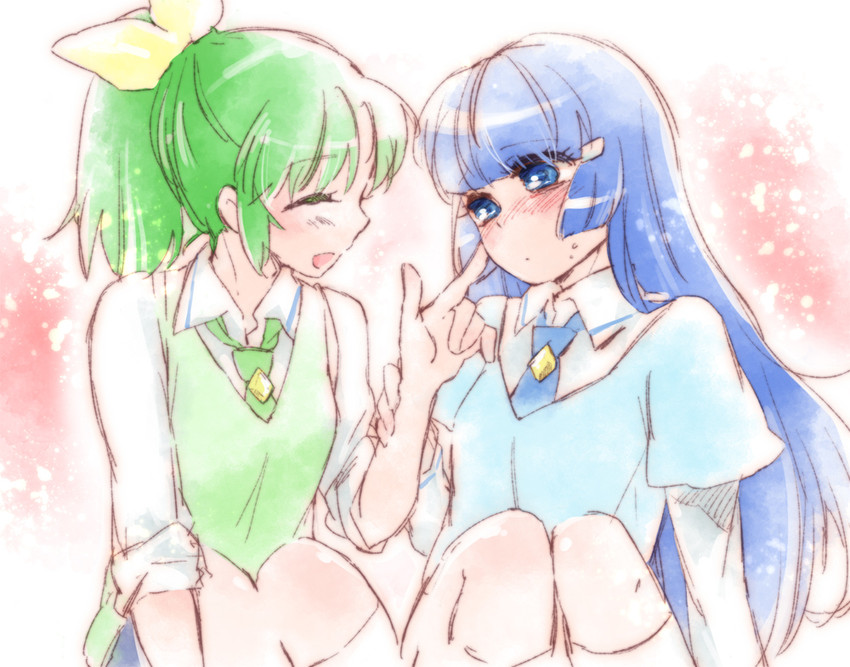 midorikawa nao and aoki reika (precure and 1 more) drawn by mutou_mato