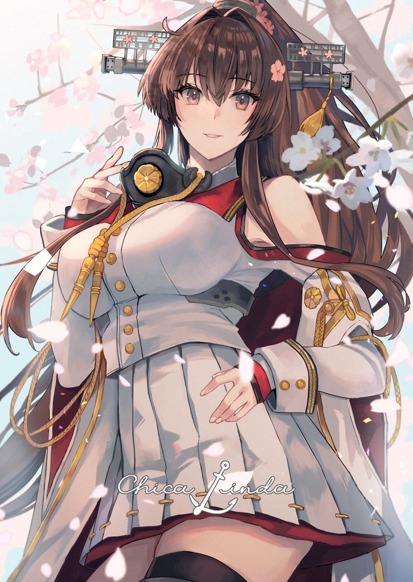 yamato and yamato kai ni (kantai collection) drawn by kasumi_(skchkko)