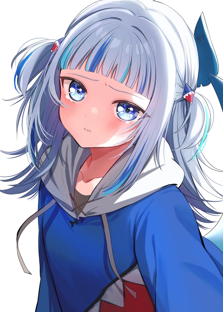 gawr gura (hololive and 1 more) drawn by ineka_ka