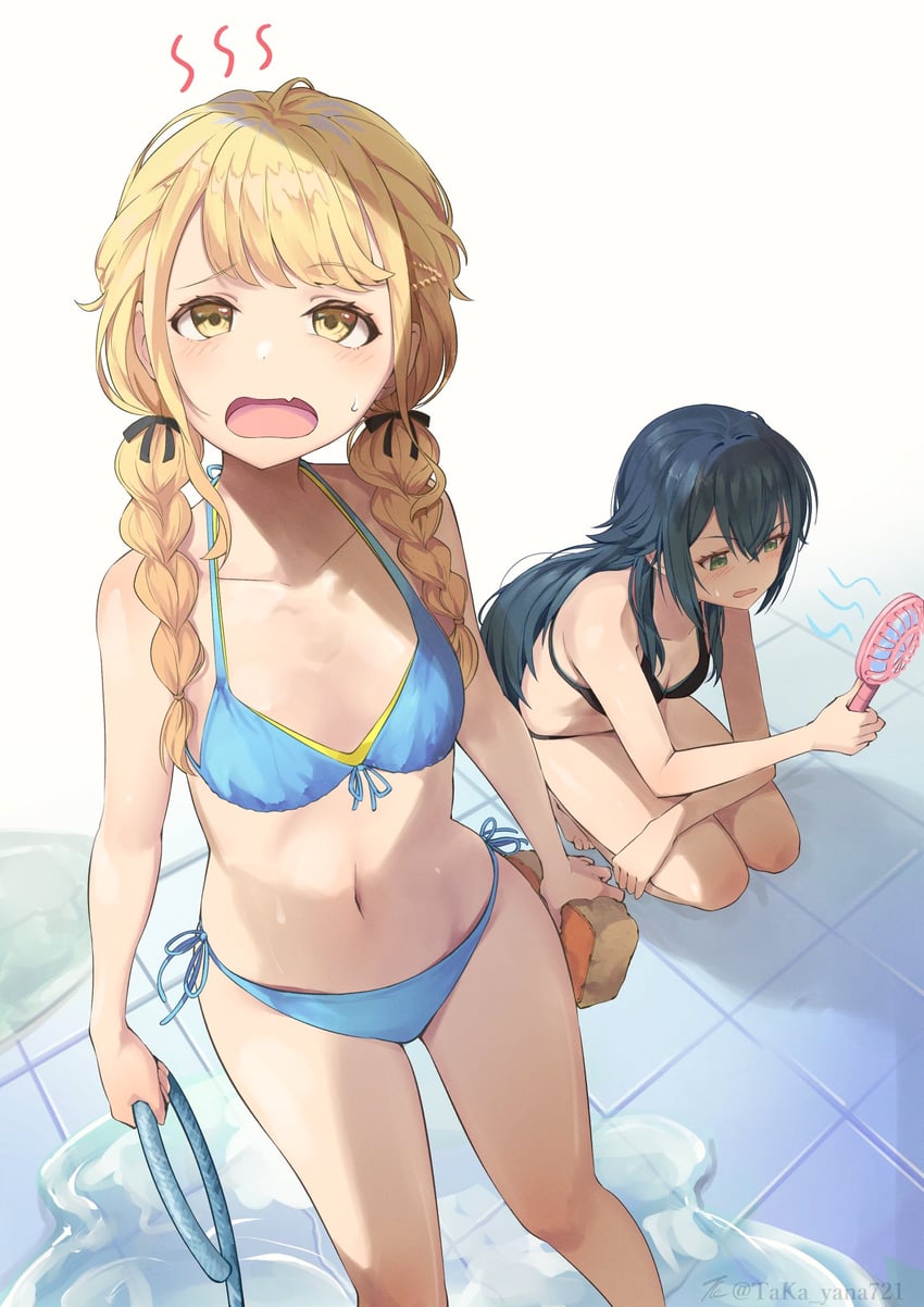 fujita kotone and tsukimura temari (idolmaster and 1 more) drawn by taka.yana
