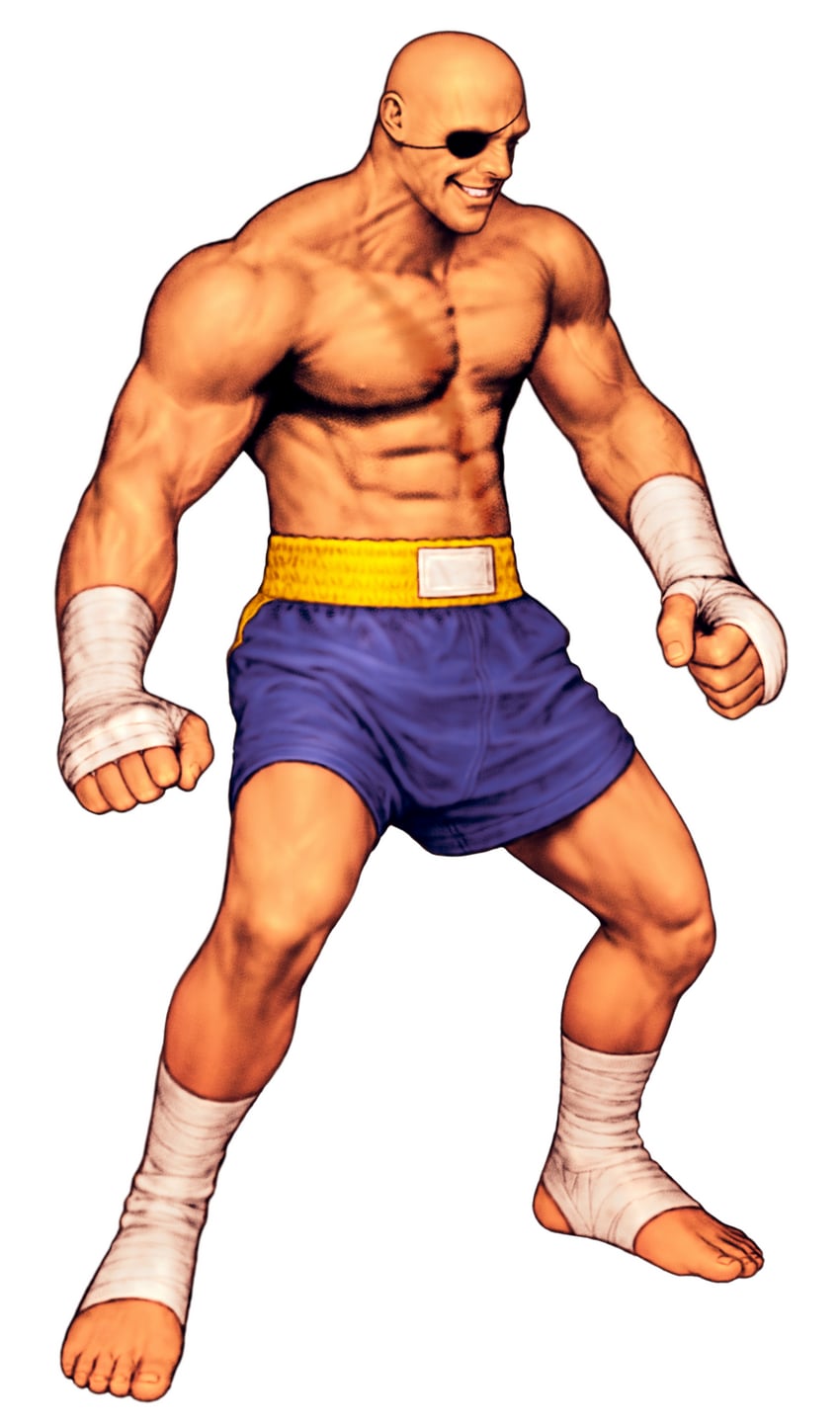 sagat (street fighter and 1 more) drawn by mori_toshiaki