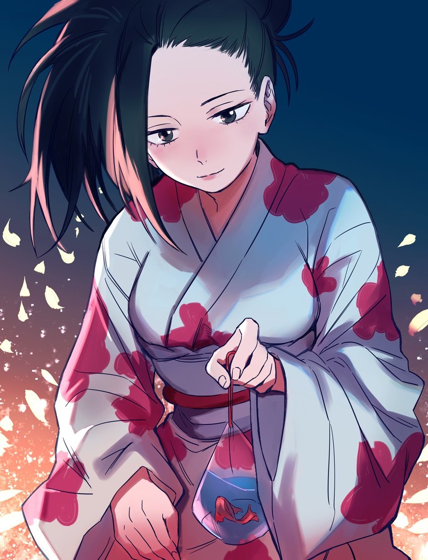yaoyorozu momo (boku no hero academia) drawn by gwillarmy
