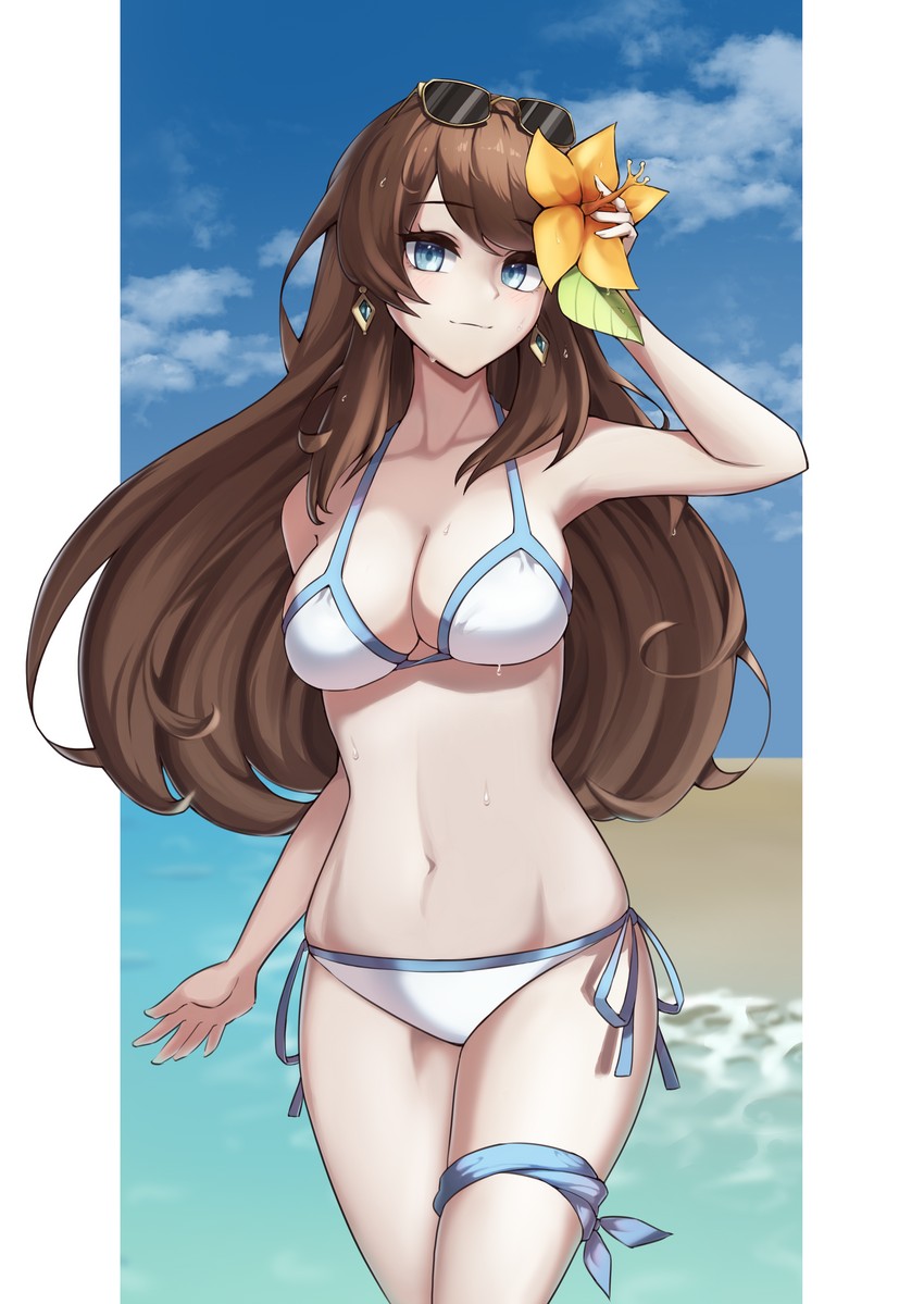 scientist on the beach sohee (guardian tales) drawn by movcat
