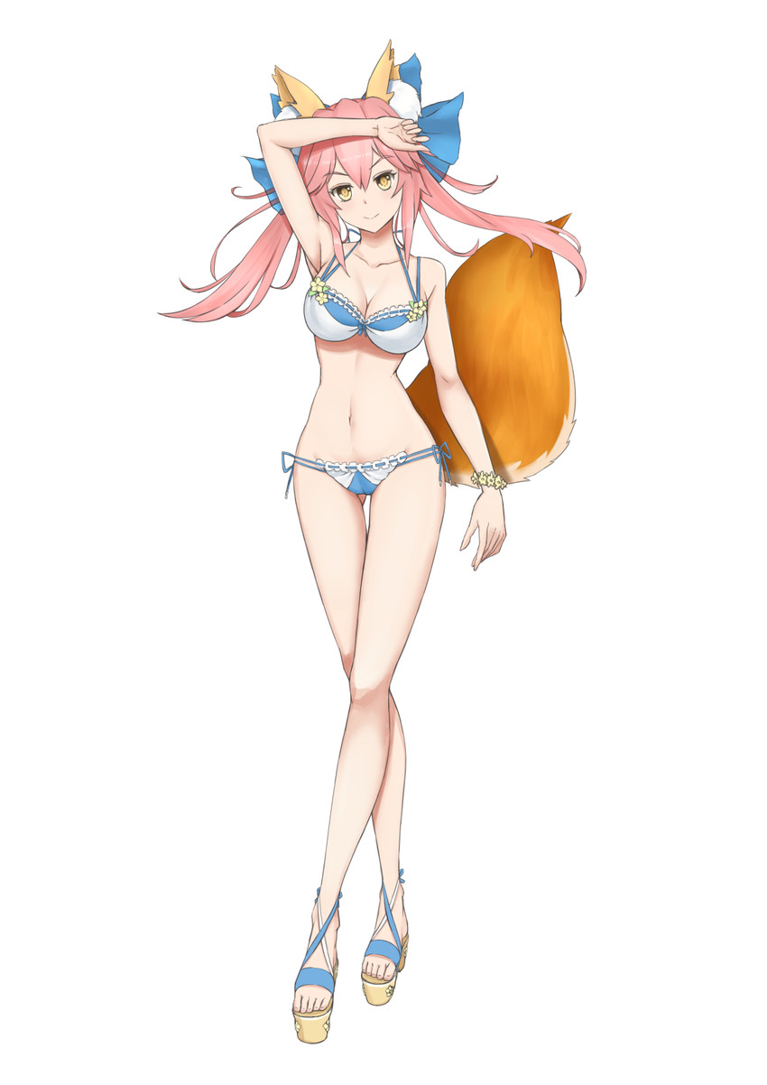 tamamo and tamamo no mae (fate and 1 more) drawn by jilu