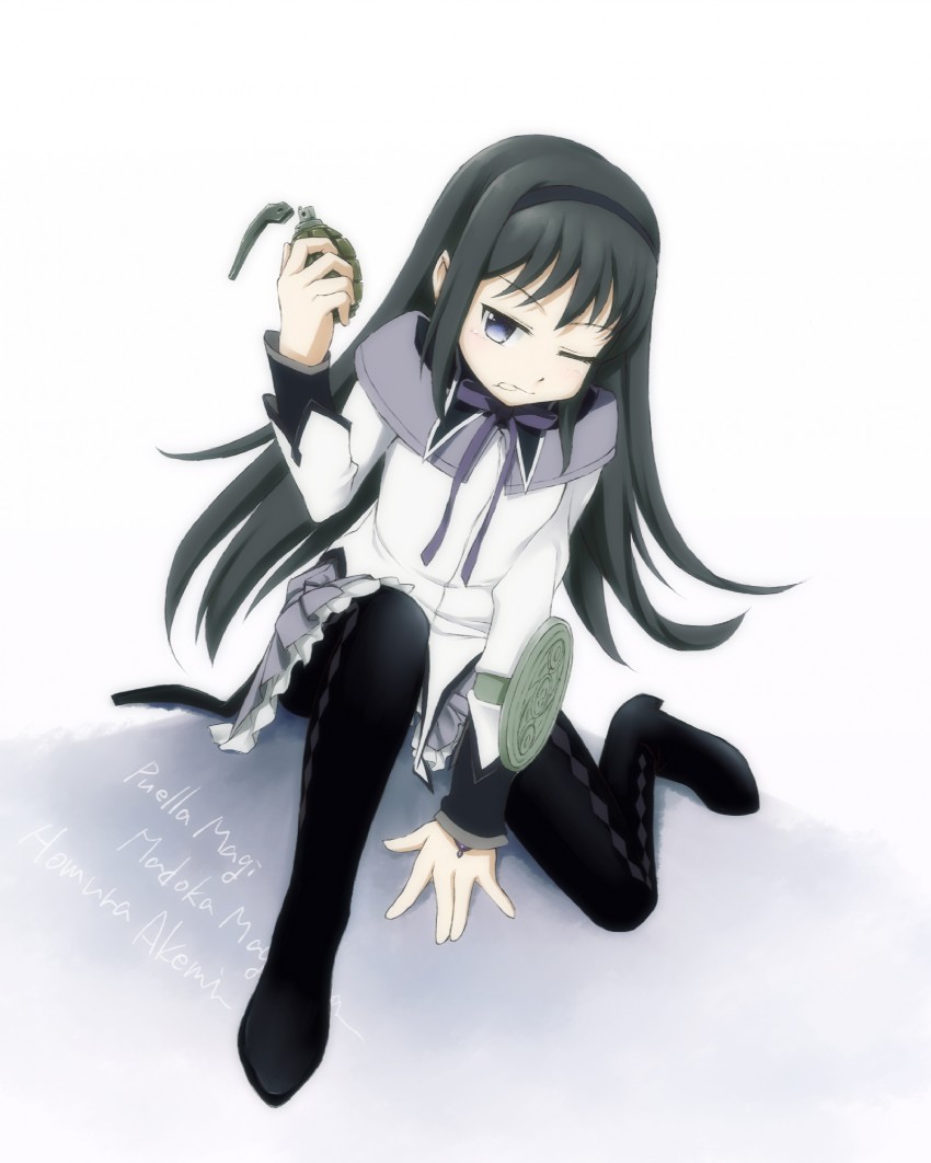 akemi homura (mahou shoujo madoka magica) drawn by dancho_(danch)
