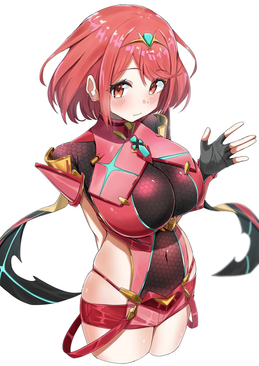 pyra (xenoblade chronicles and 1 more) drawn by pigekn2