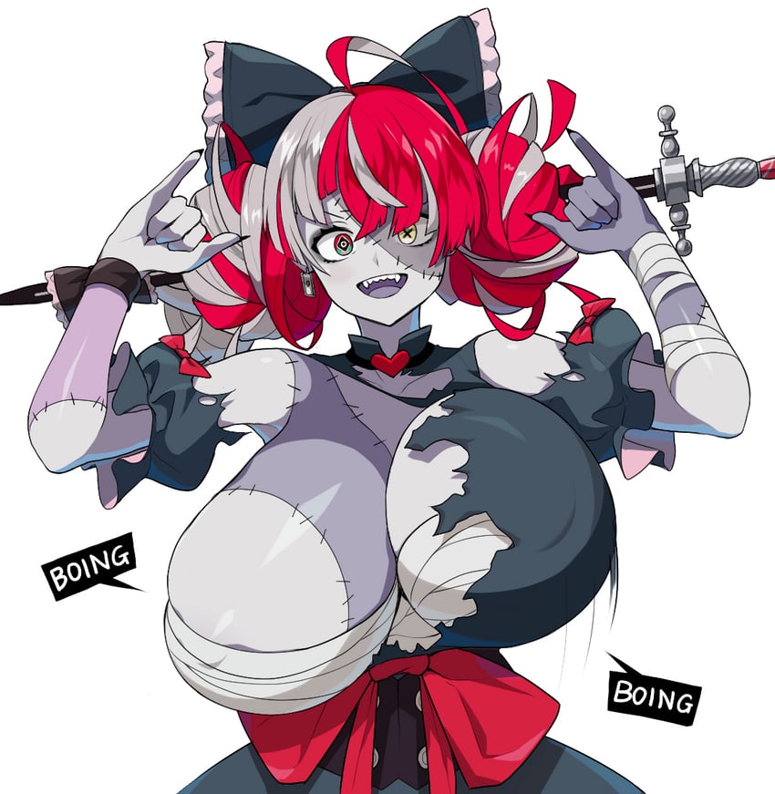 kureiji ollie (hololive and 1 more) drawn by sinensian