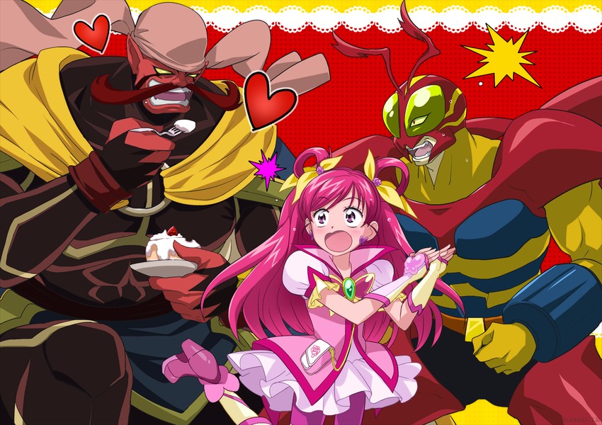 yumehara nozomi, cure dream, bunbee, takagi wataru, and uraganos (precure and 4 more) drawn by maeashi