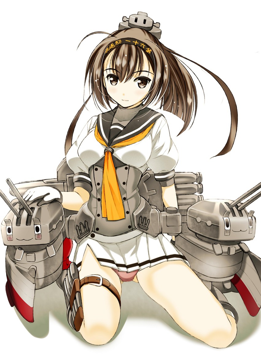 akizuki and chou-10cm-hou-chan (kantai collection) drawn by moonsorrow