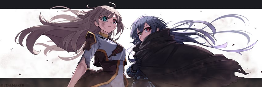 sky striker ace - raye and sky striker ace - roze (yu-gi-oh!) drawn by zealmaker