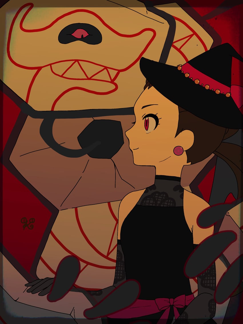 runerigus and roxanne (pokemon and 1 more) drawn by kirinogi_(syaketoremon)