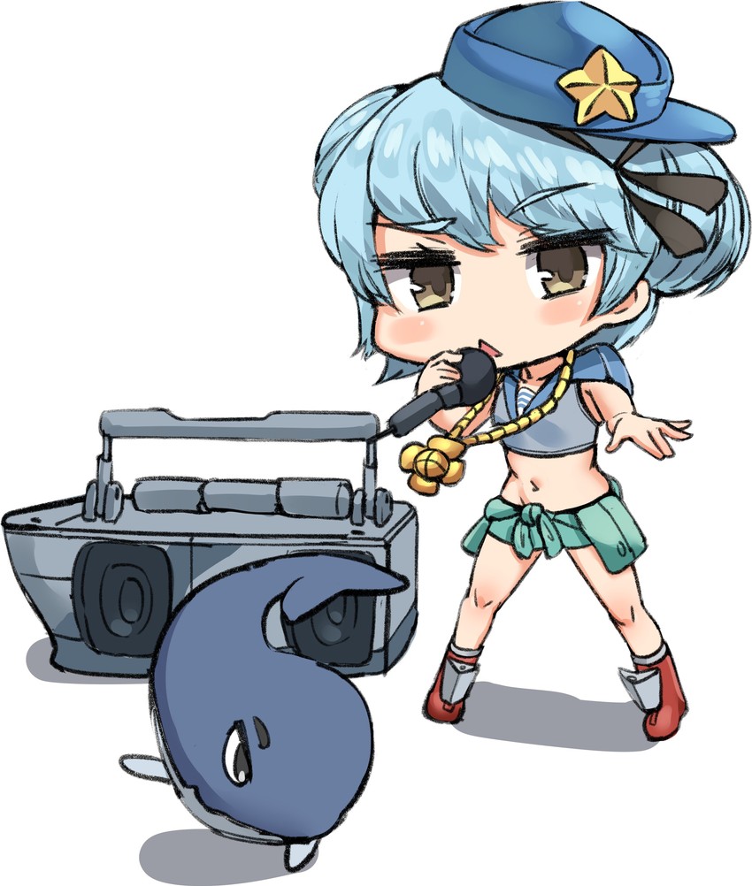 samuel b. roberts and little blue whale (kantai collection) drawn by osananajimi_neko