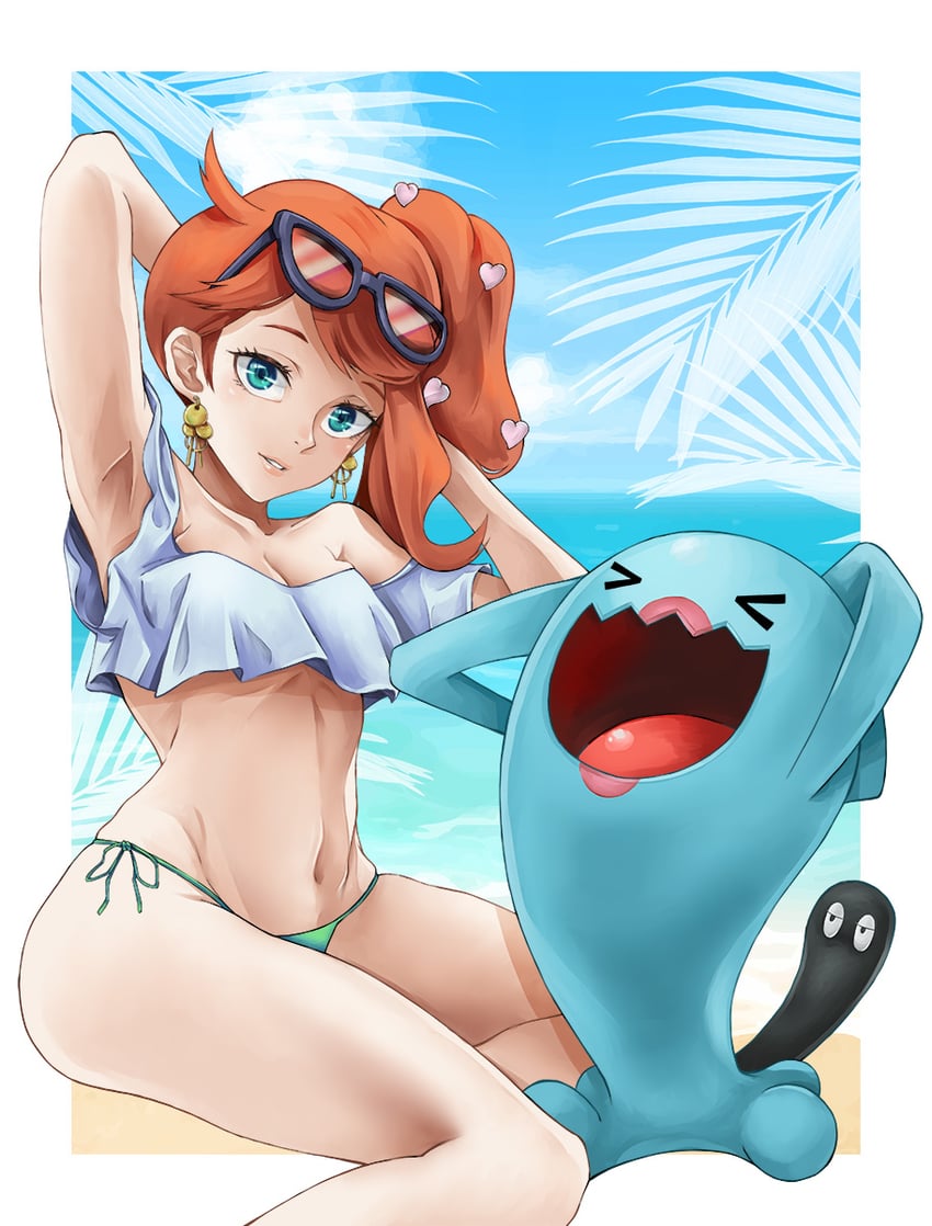 sonia and wobbuffet (pokemon and 1 more) drawn by jajanome