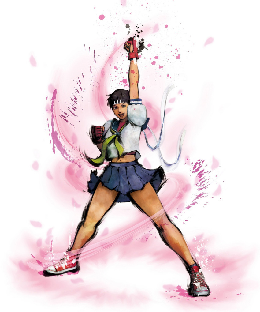 kasugano sakura (street fighter and 1 more) drawn by ikeno_daigo