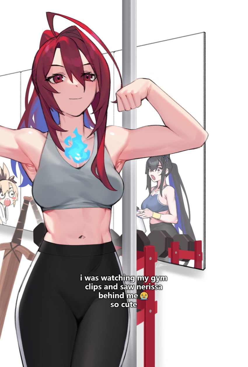 nerissa ravencroft, gigi murin, and elizabeth rose bloodflame (hololive and 1 more) drawn by dasdokter