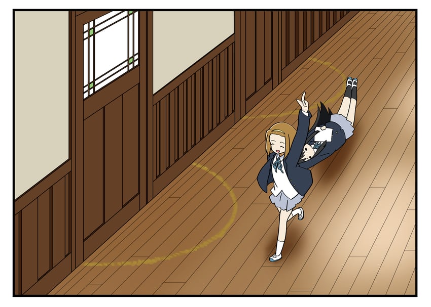 akiyama mio and tainaka ritsu (k-on! and 1 more) drawn by odenyarou