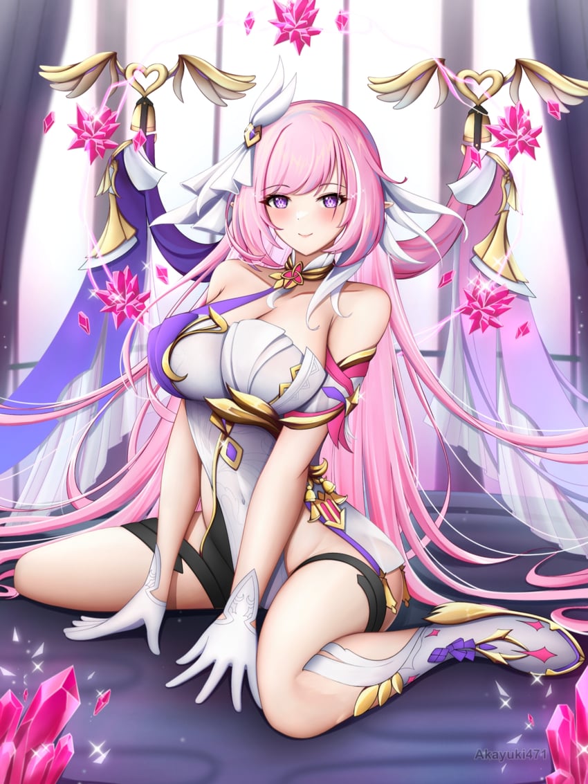 elysia (honkai and 1 more) drawn by akayuki471