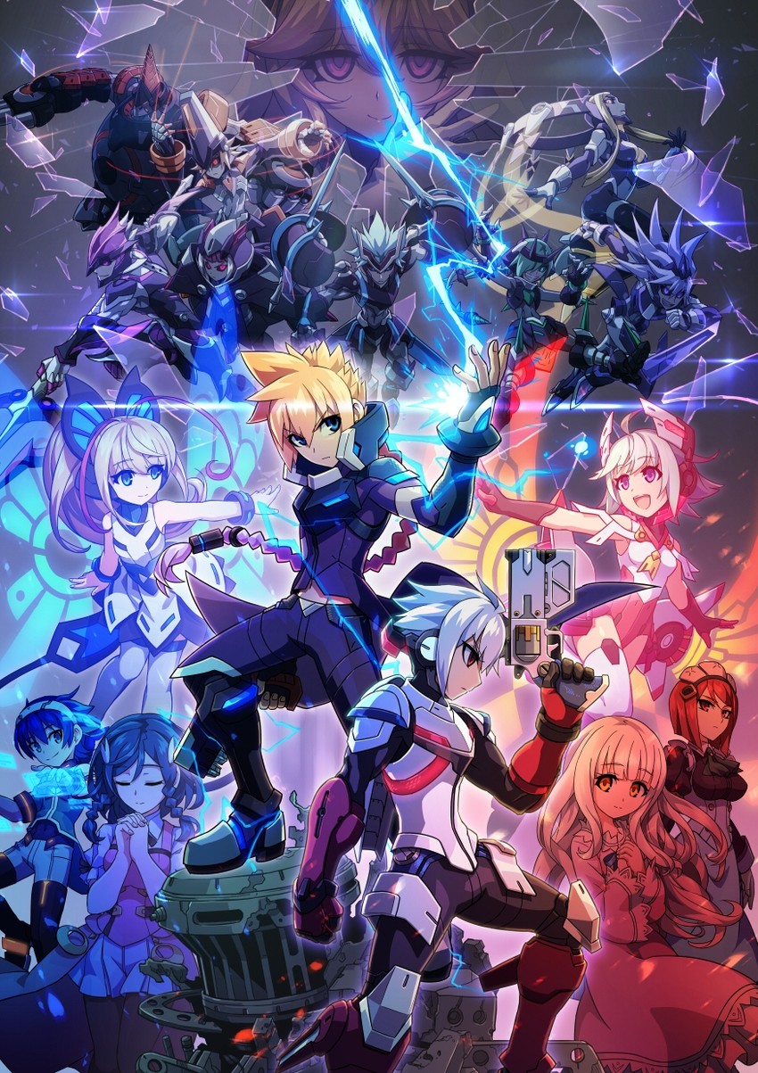 lumen, roro, gunvolt, acura, nowa, and 10 more (azure striker gunvolt and 1 more) drawn by hatakeyama_yoshitaka