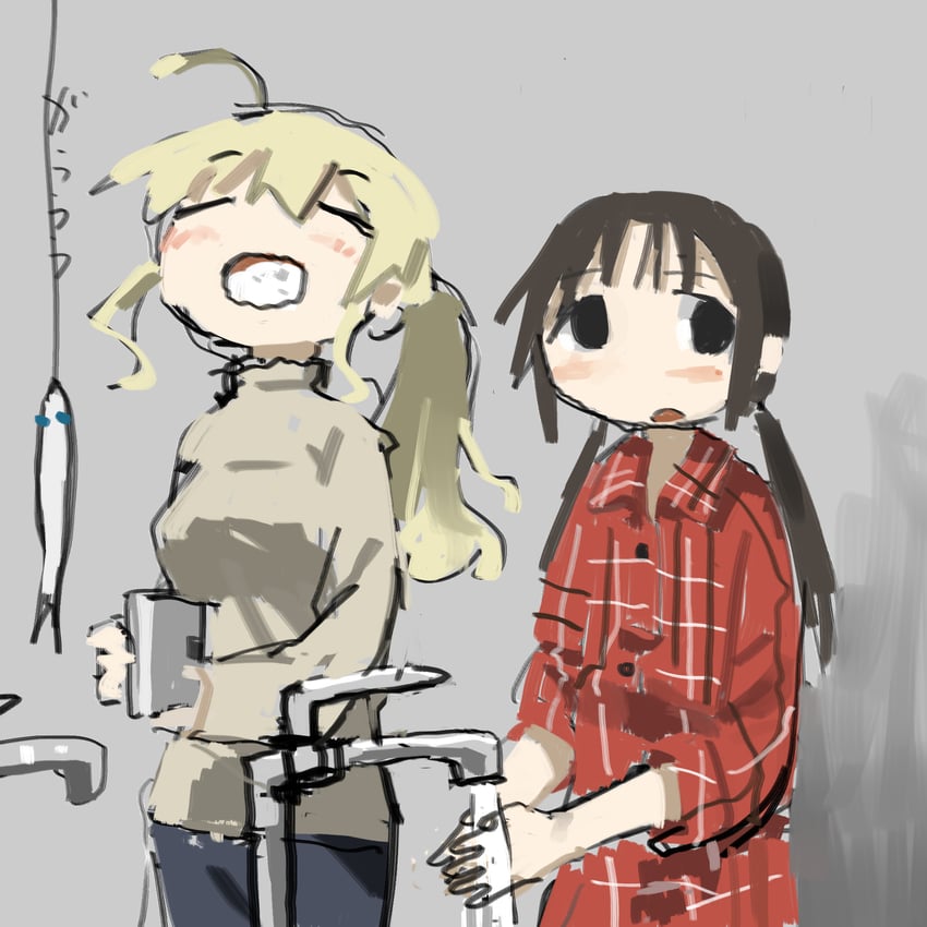 chito and yuuri (shoujo shuumatsu ryokou) drawn by tsukumizu_yuu