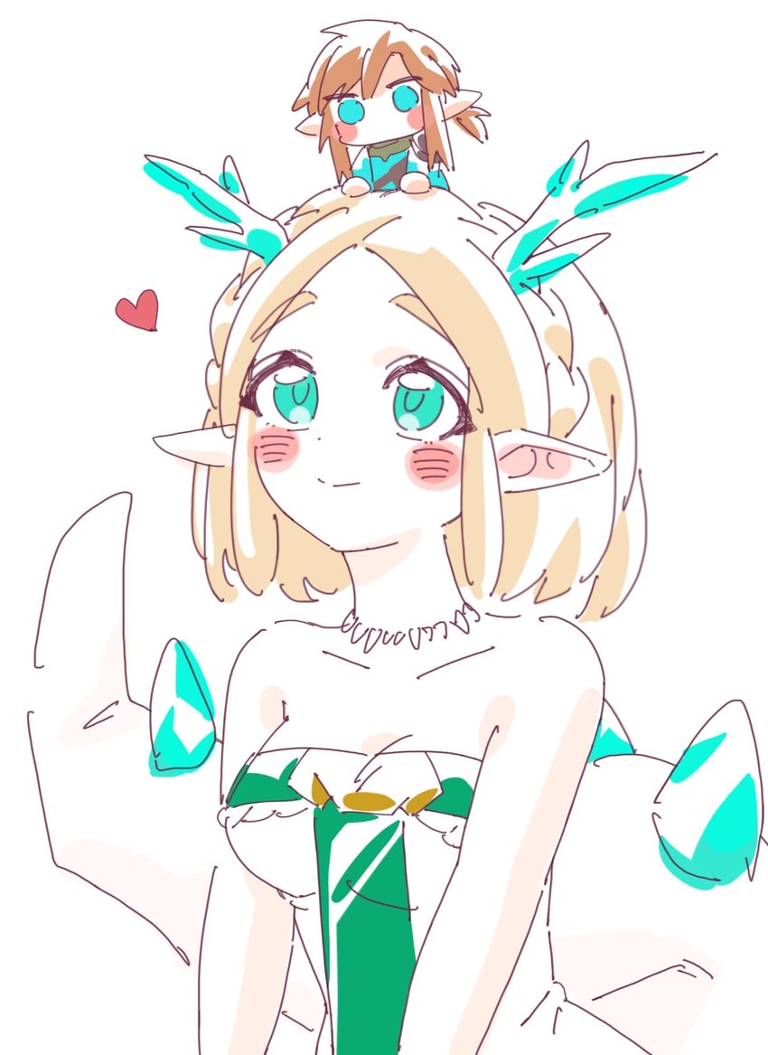 link, princess zelda, and light dragon (the legend of zelda and 1 more) drawn by mi_nami03