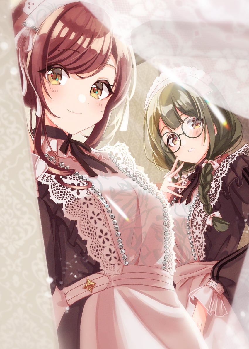 osaki amana and kuwayama chiyuki (idolmaster and 1 more) drawn by kisaragi_satsuki