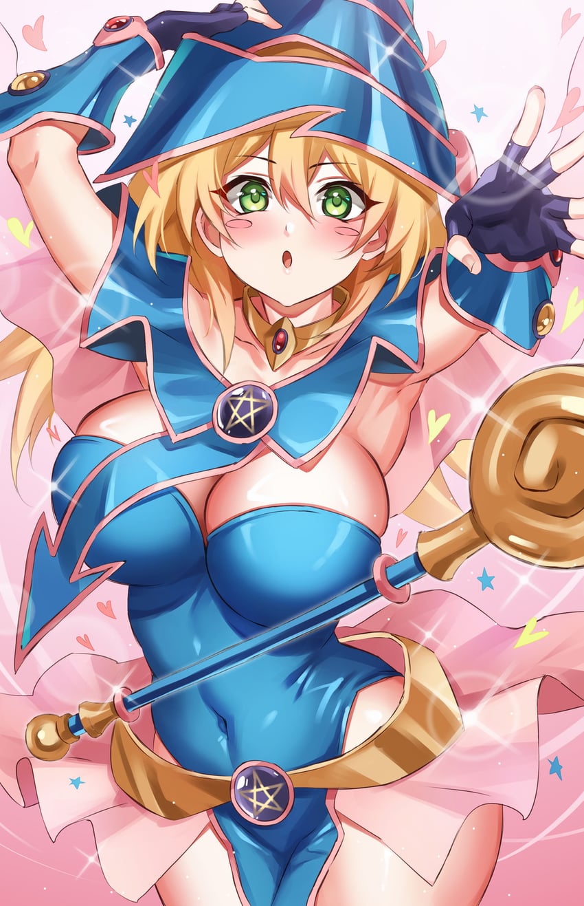 dark magician girl (yu-gi-oh!) drawn by hikari_(komitiookami)