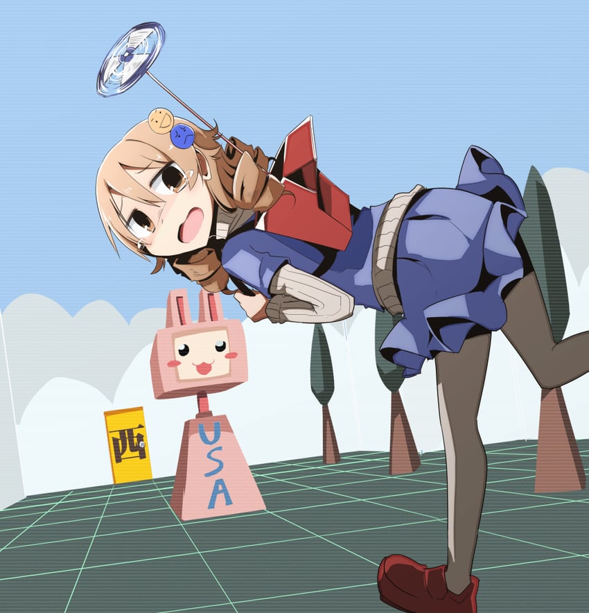 morikubo nono and usa-chan robot (idolmaster and 1 more) drawn by taniya_raku