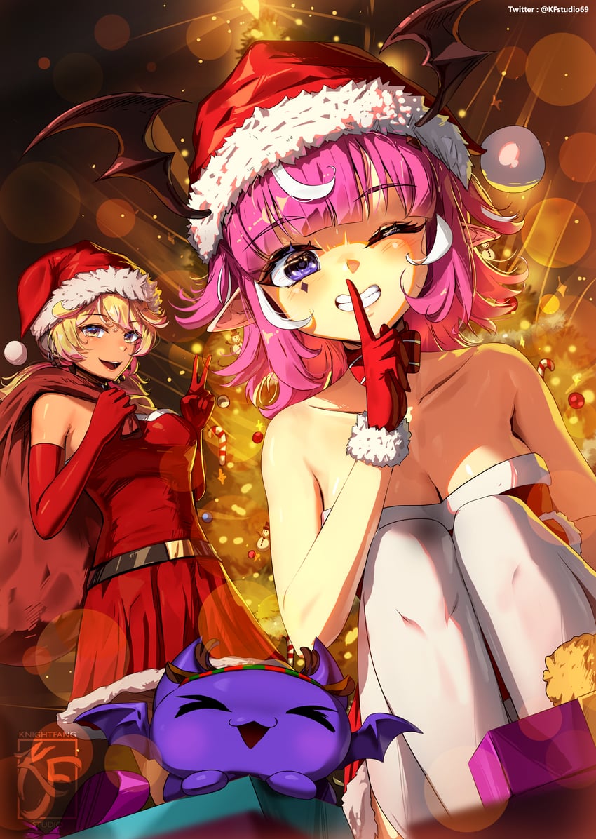 camila, koko d. nuts, and cimp (indie virtual youtuber) drawn by knightfang