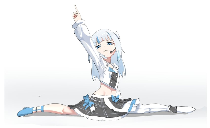 gawr gura (hololive and 1 more) drawn by angelchama