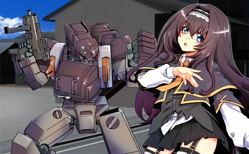 maya disel and burai (code geass and 1 more) drawn by mengnaidu