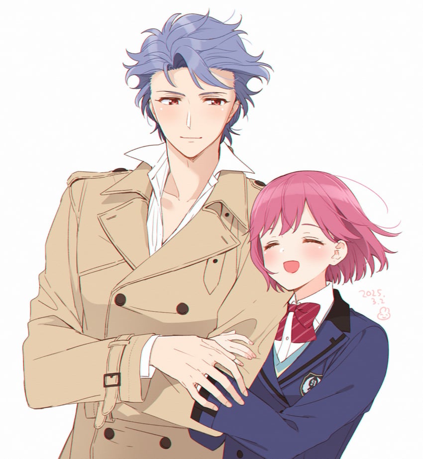 protagonist and shitara seiji (tokimeki memorial and 2 more) drawn by krudears