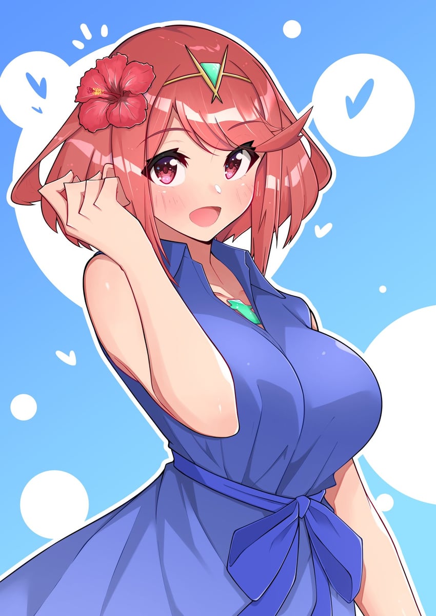 pyra (xenoblade chronicles and 1 more) drawn by osora_(judithandlilith)