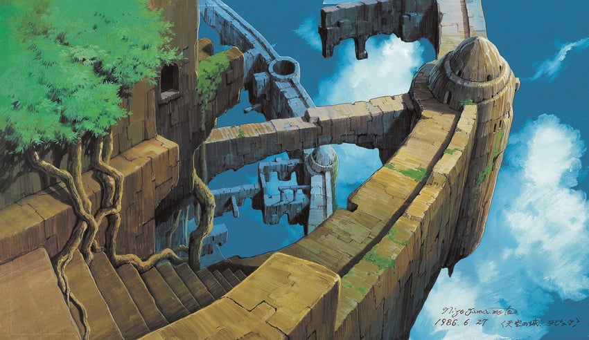 studio ghibli and 1 more drawn by yamamoto_nizo