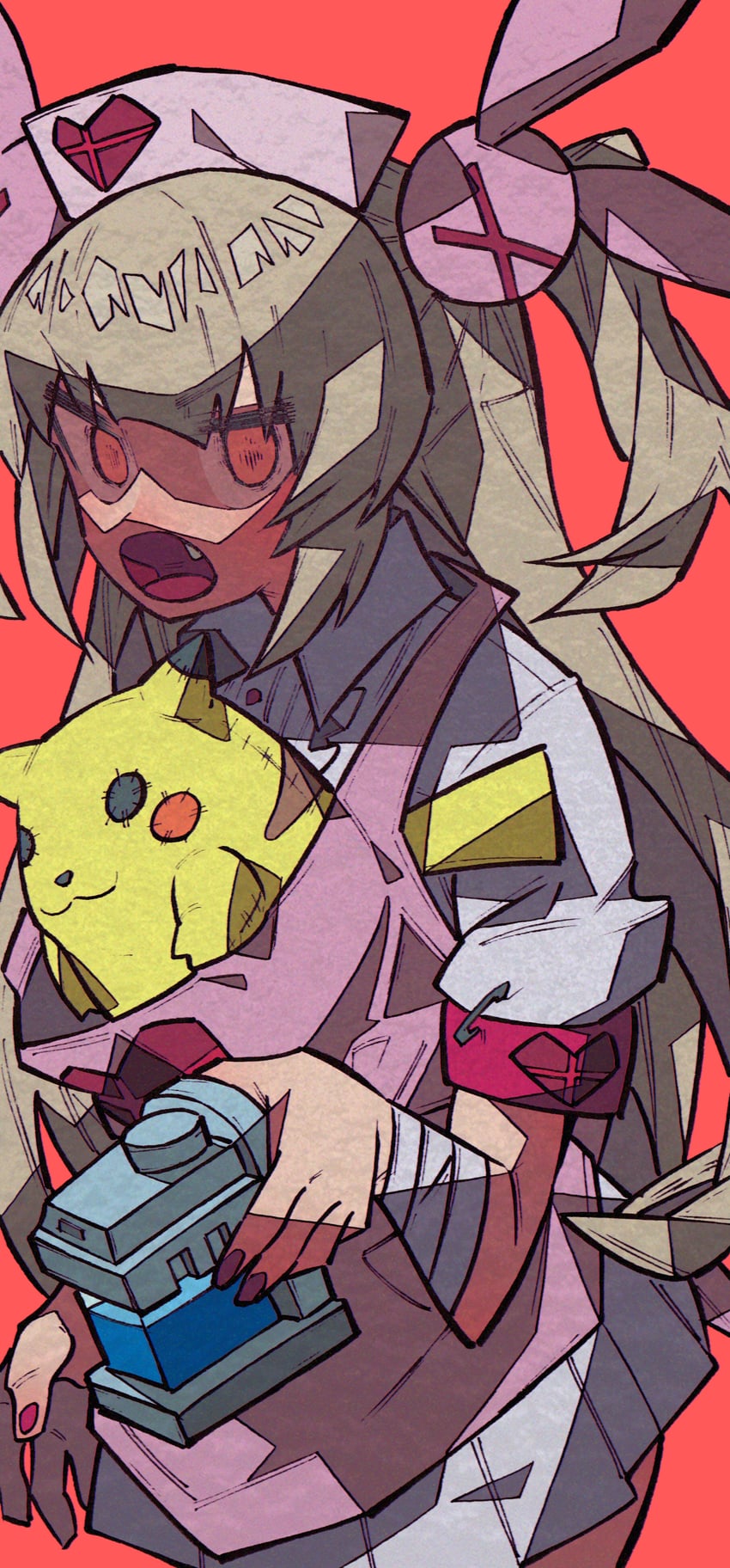 pikachu and natori sana (pokemon and 1 more) drawn by yaya_hiyayaka