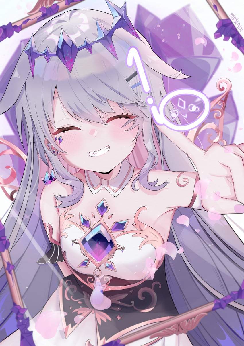 koseki bijou (hololive and 1 more) drawn by castellayaki