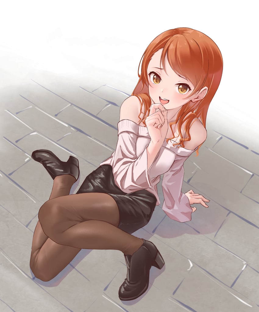 hojo karen (idolmaster and 1 more) drawn by viq