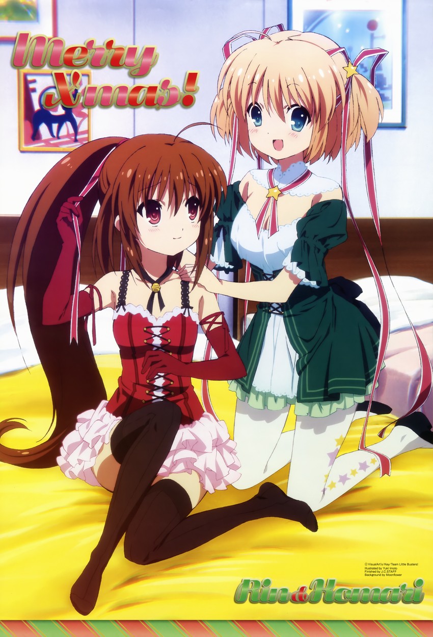natsume rin and kamikita komari (little busters! and 1 more) drawn by imoto_yuki