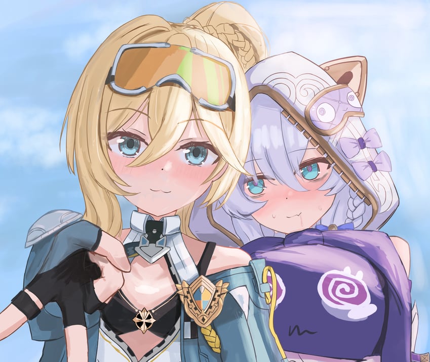 theresa apocalypse and durandal (honkai and 1 more) drawn by masita_(kcsf3528)