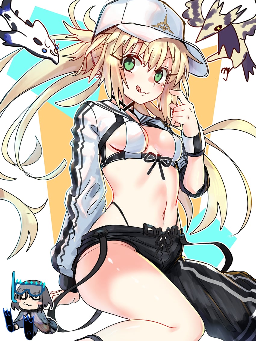 artoria pendragon, artoria caster, and oberon (fate and 1 more) drawn by ebora