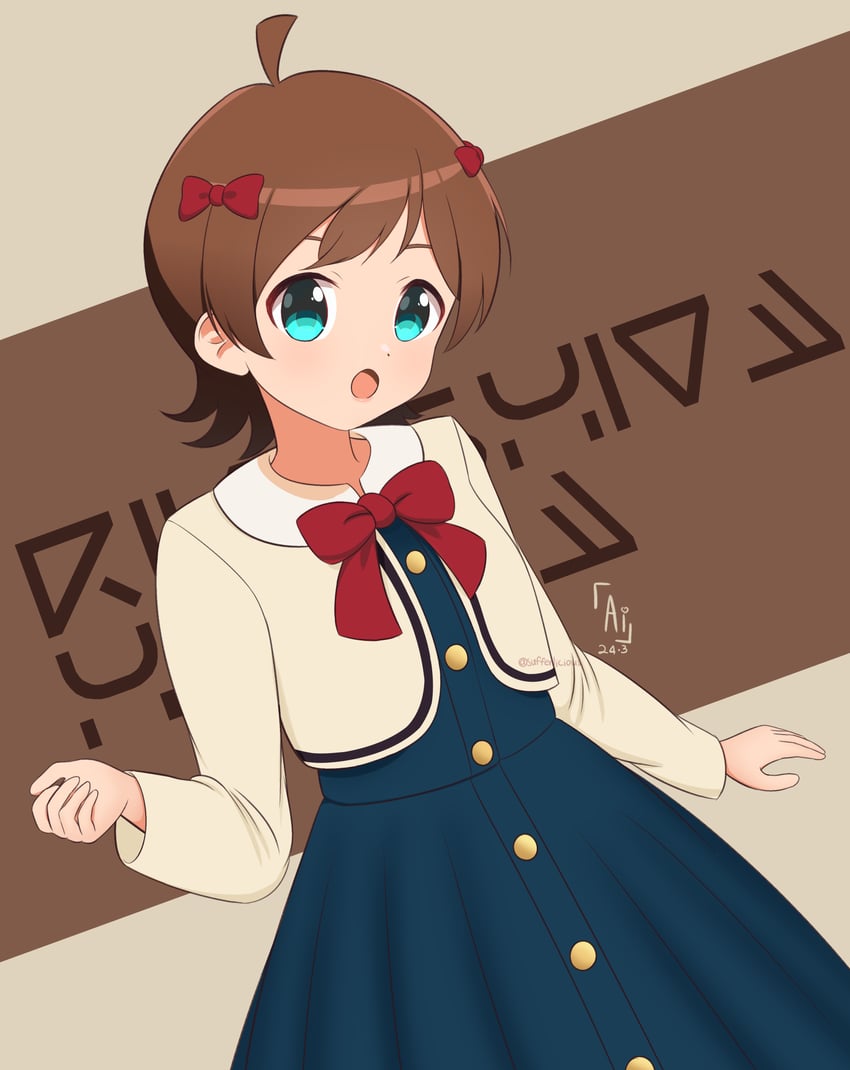 kinoshita hinata (idolmaster and 2 more) drawn by ai_haruka