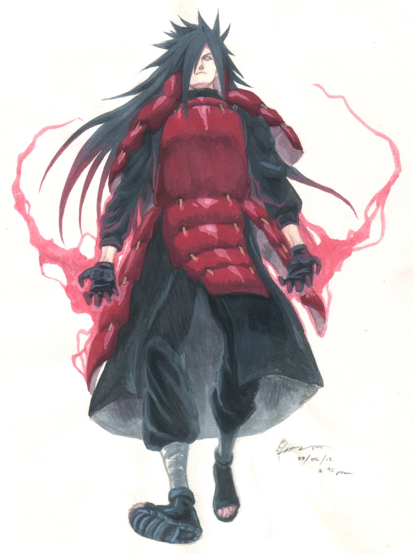 uchiha madara (naruto and 1 more) drawn by dominic_ian_cabatit