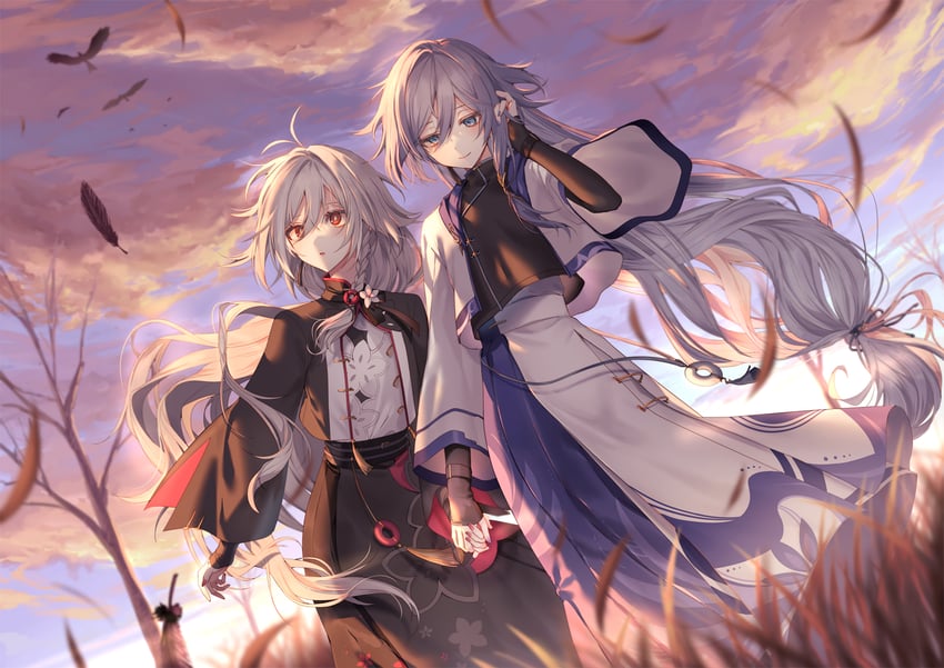 fu hua and herrscher of sentience (honkai and 1 more) drawn by takakura_aki
