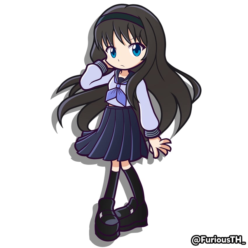 tohno akiha (tsukihime and 1 more) drawn by furiousth