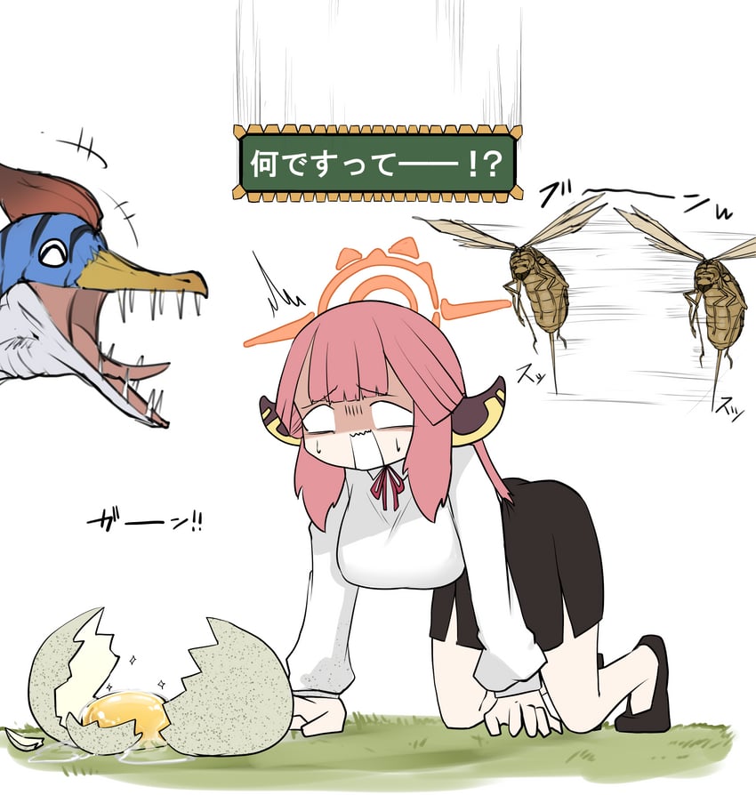 aru, velocidrome, and vespoid (blue archive and 1 more) drawn by nubebenbe