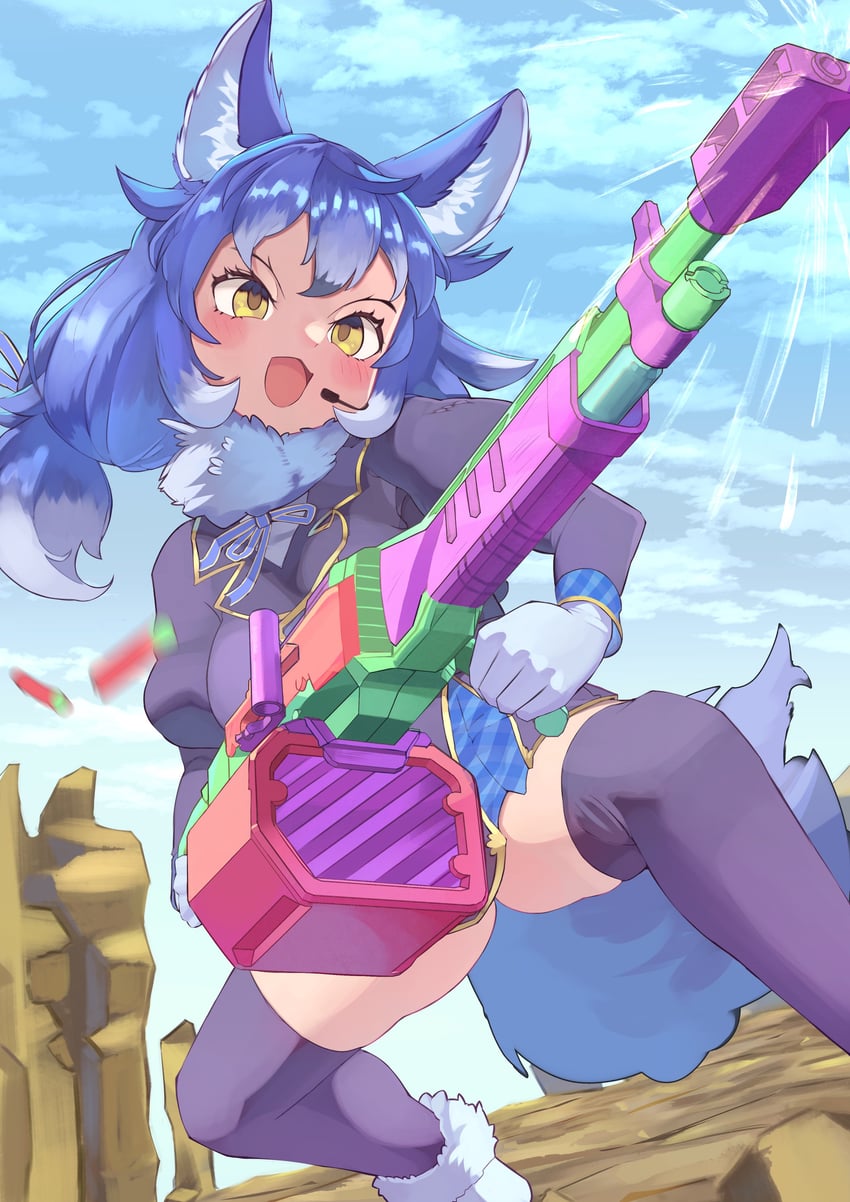 dire wolf (kemono friends and 1 more) drawn by osnmykk