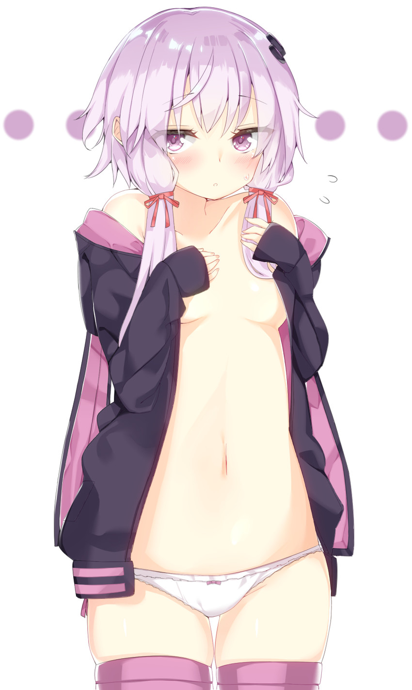 yuzuki yukari (vocaloid and 1 more) drawn by kamioka_shun'ya