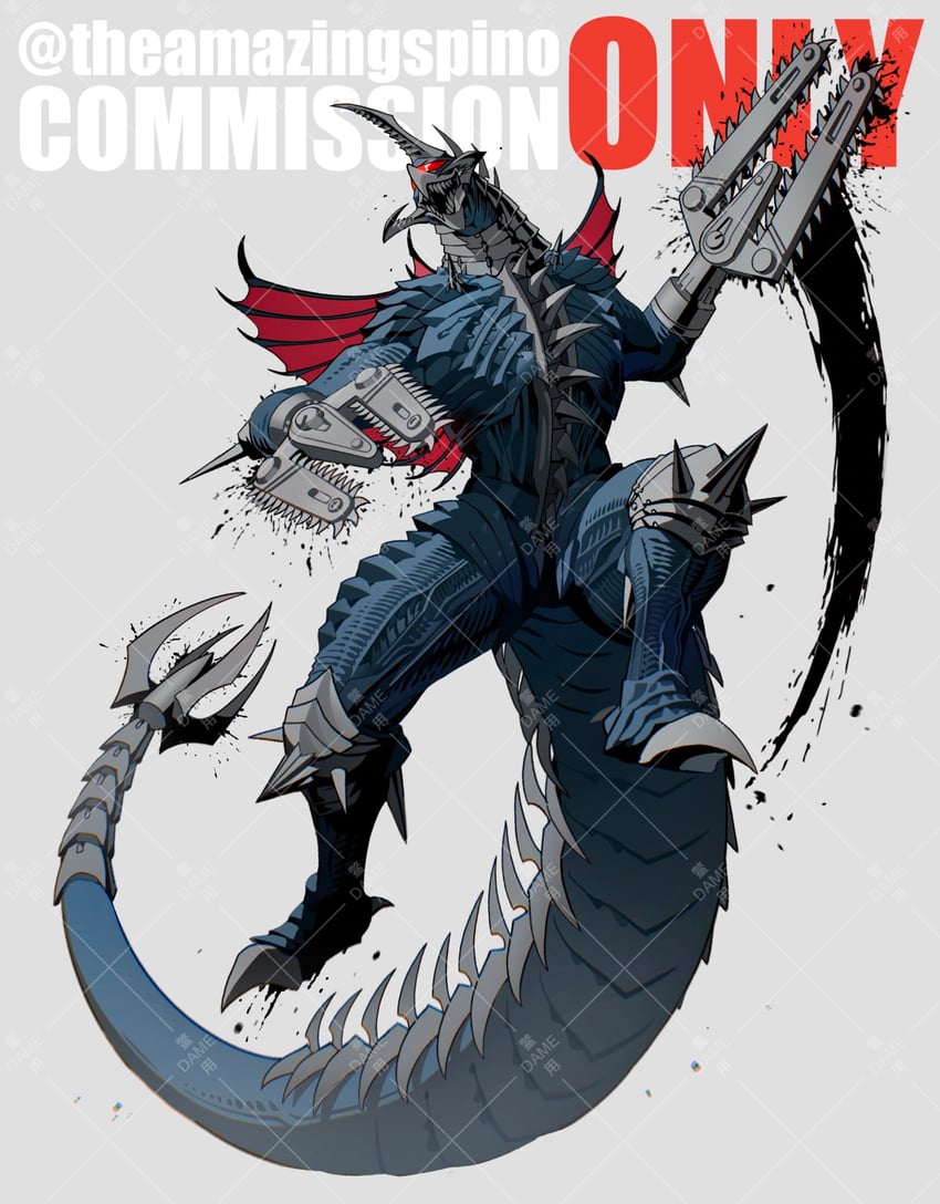 gigan (godzilla and 1 more) drawn by kamitoge_supino