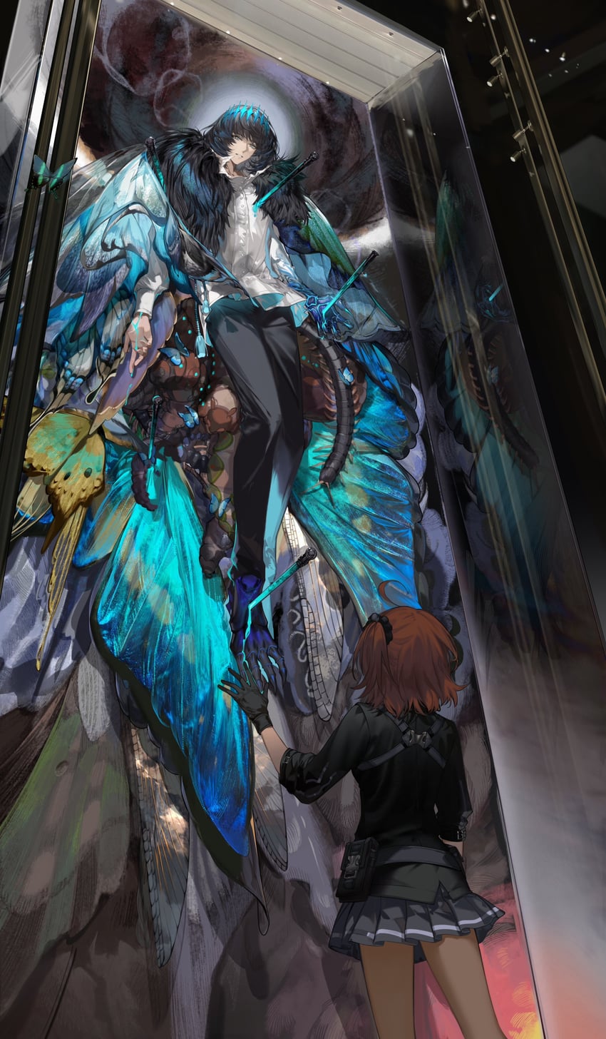 fujimaru ritsuka and oberon (fate and 1 more) drawn by arlizi